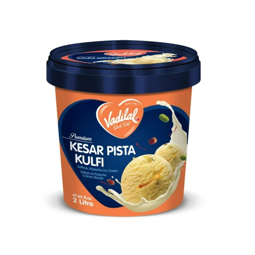 Vadilal Kesar Pista Ice-cream 2L