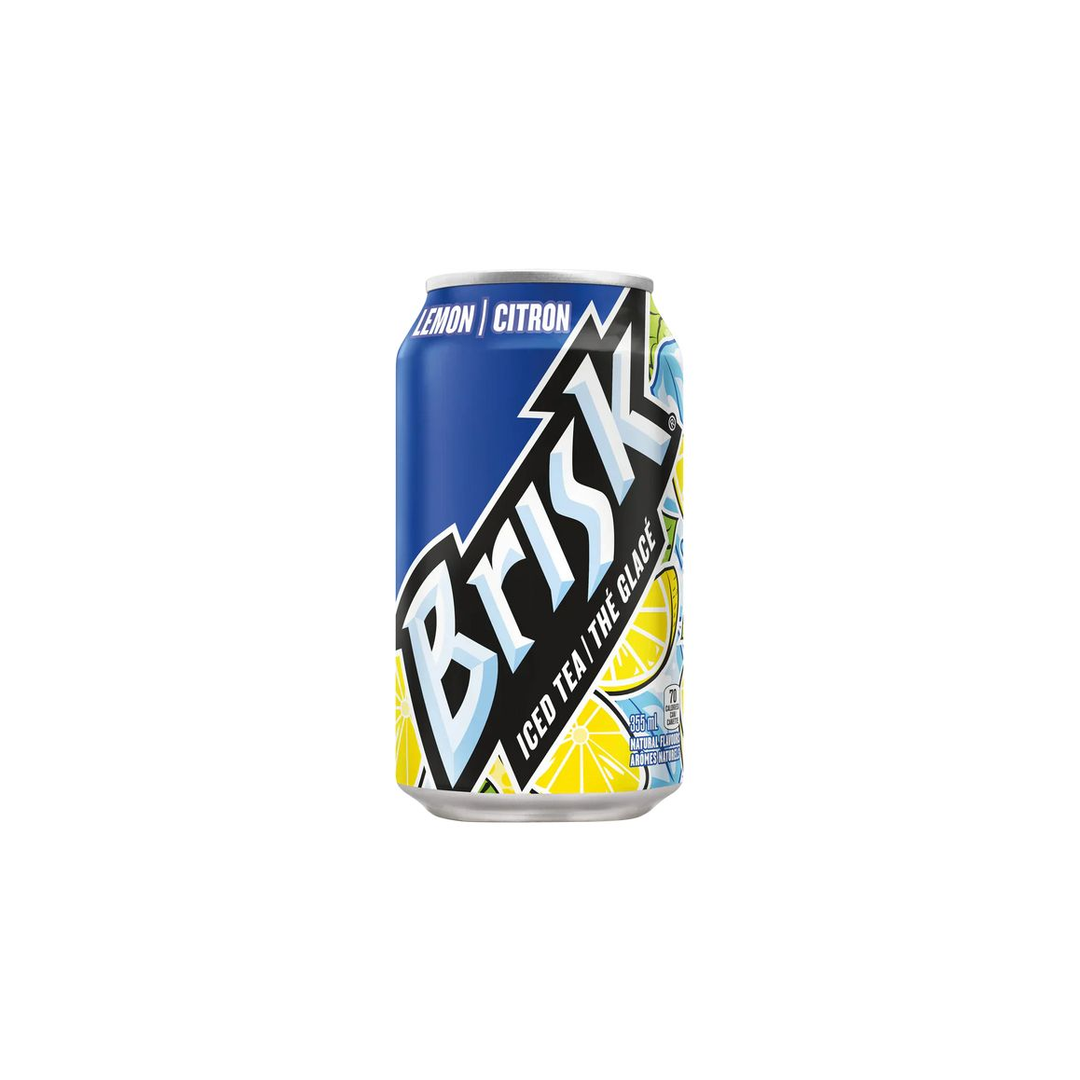 Brisk tea cans