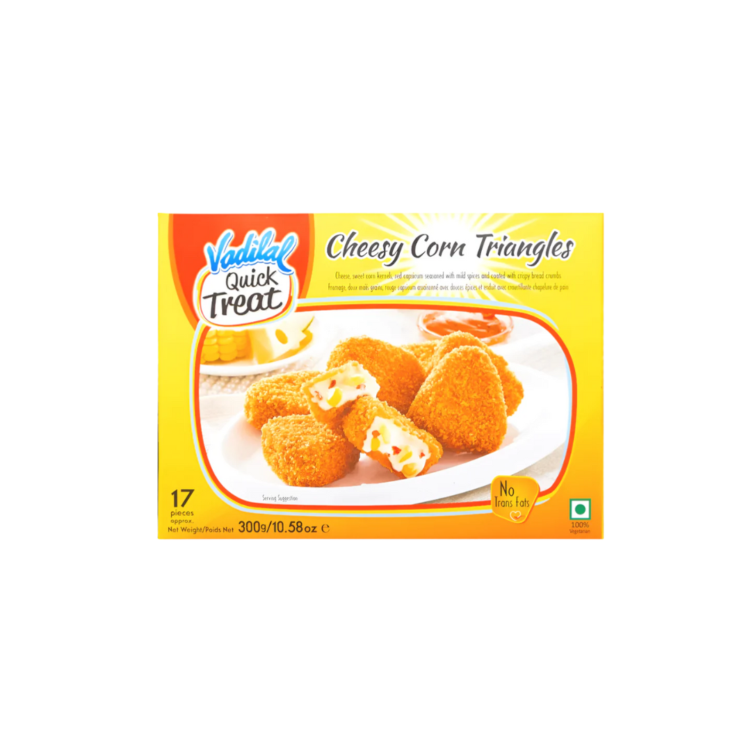 VADILAL CHEESY CORN TRIANGLES 300G