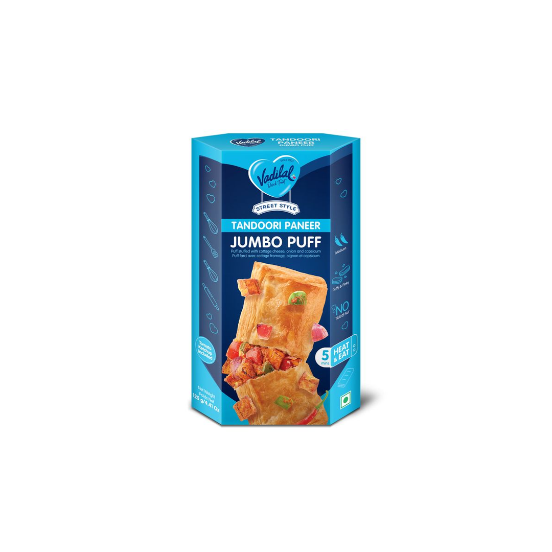 VADILAL JUMBO TANDOORI PANEER PUFF 125G
