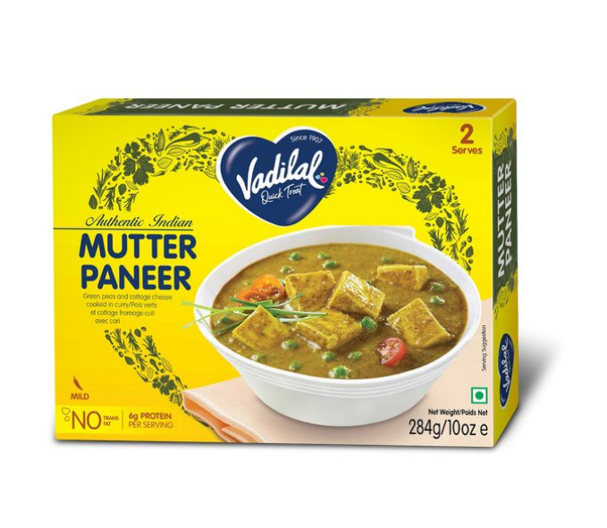 VADILAL MUTTER PANEER 284G