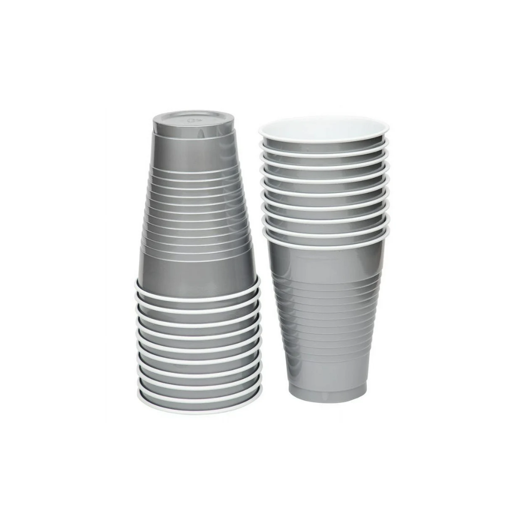 Plastic silver 20 Cups
