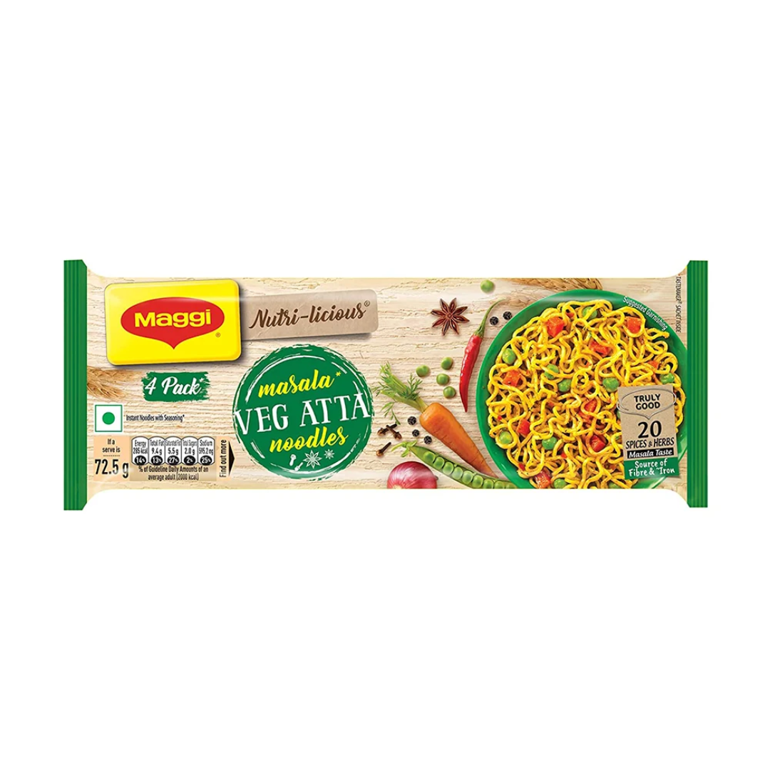 MAGGI VEG ATTA NOODLES 290 GM