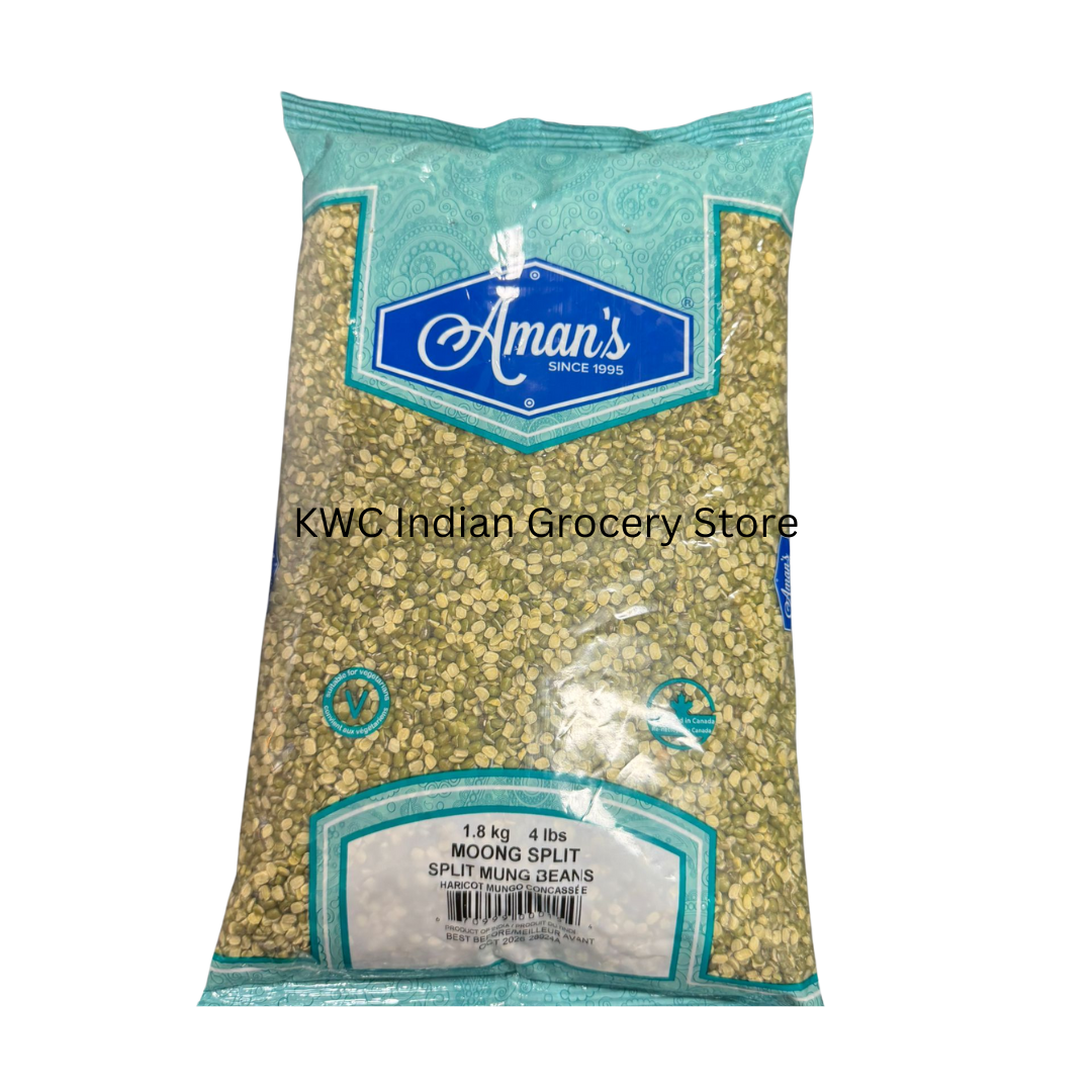 Aman's MOONG SPLIT DAL 4LBS