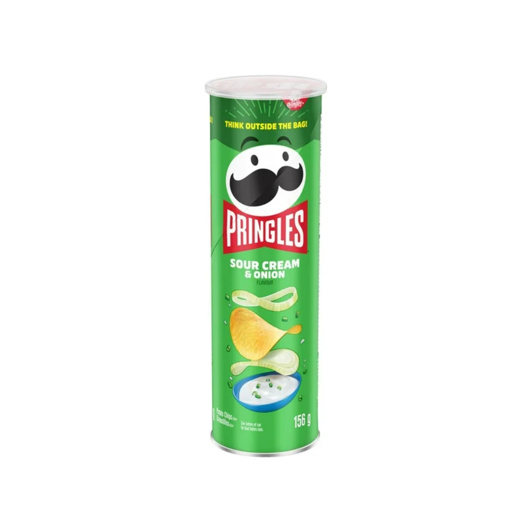 Pringles Sour Cream & Onion Potato Chips 156g