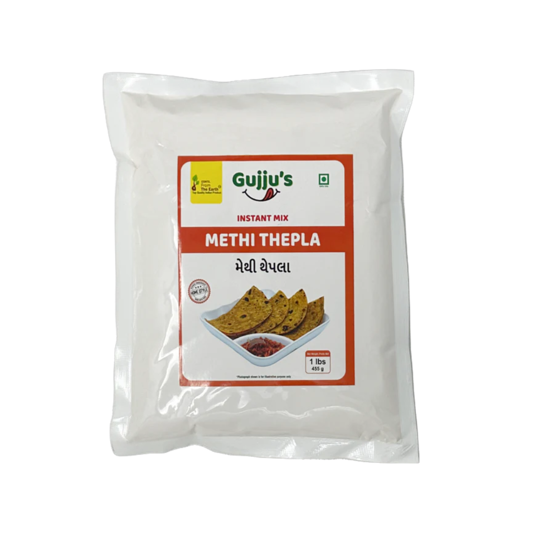 GUJJUS  INSTANT MIC METHI THEPLA 1LBS