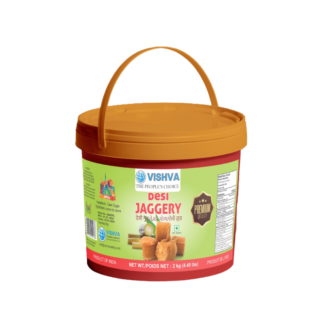 VISHVA DESI JAGGERY - RED BUCKET 2KG