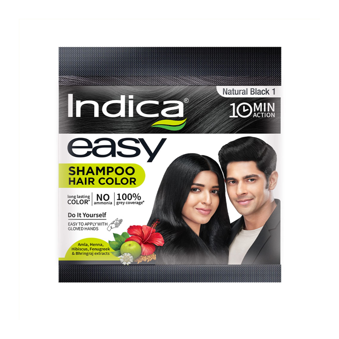 Indica Easy Hair Color - Natural Black 25ml