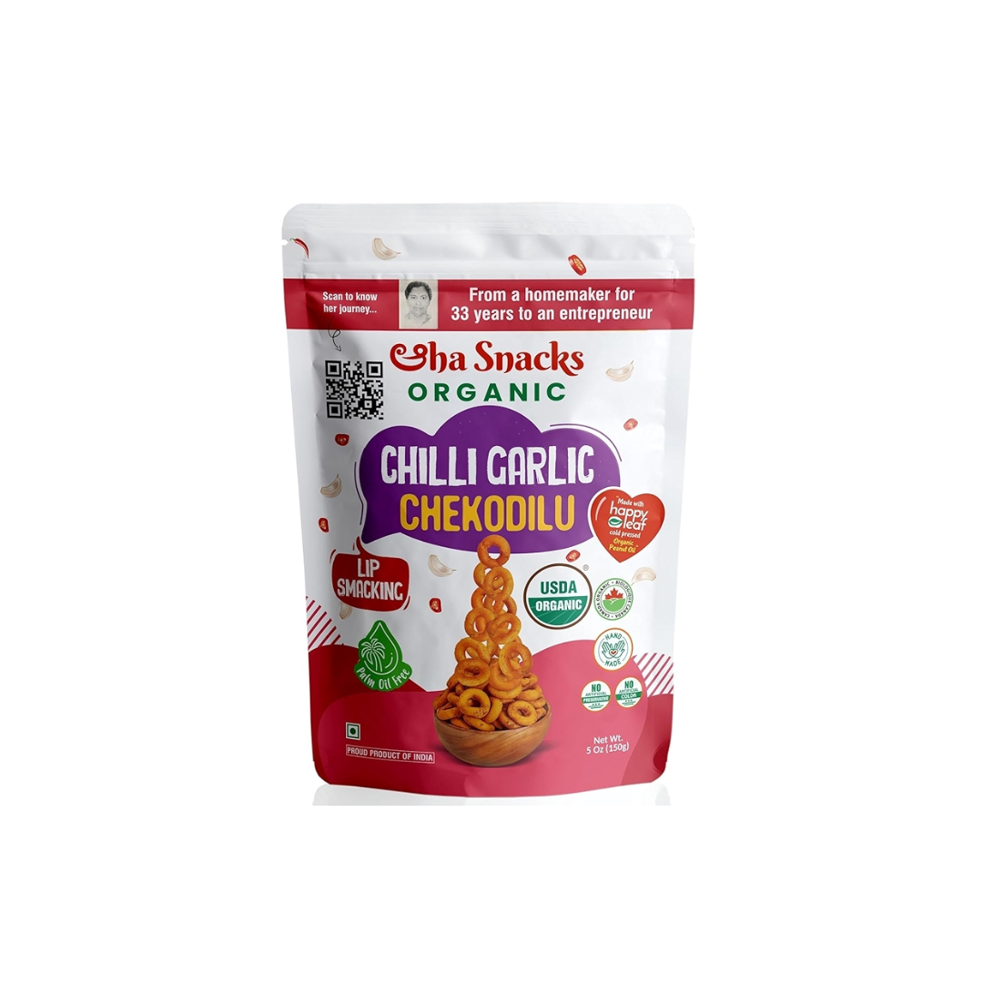 Sha Snacks chilli garlic chekodilu  - 150 g