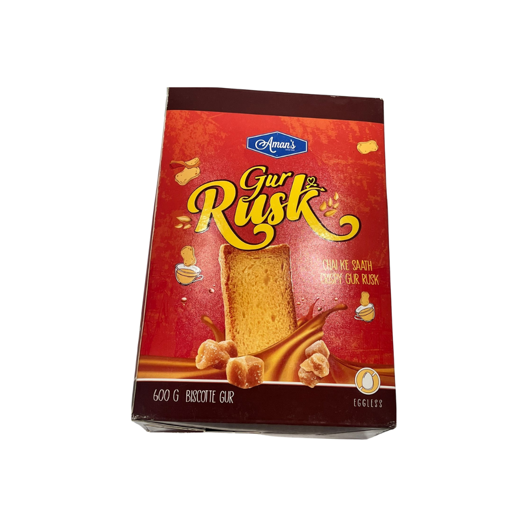Apple Rusk Aman's GUR RUSK 600G