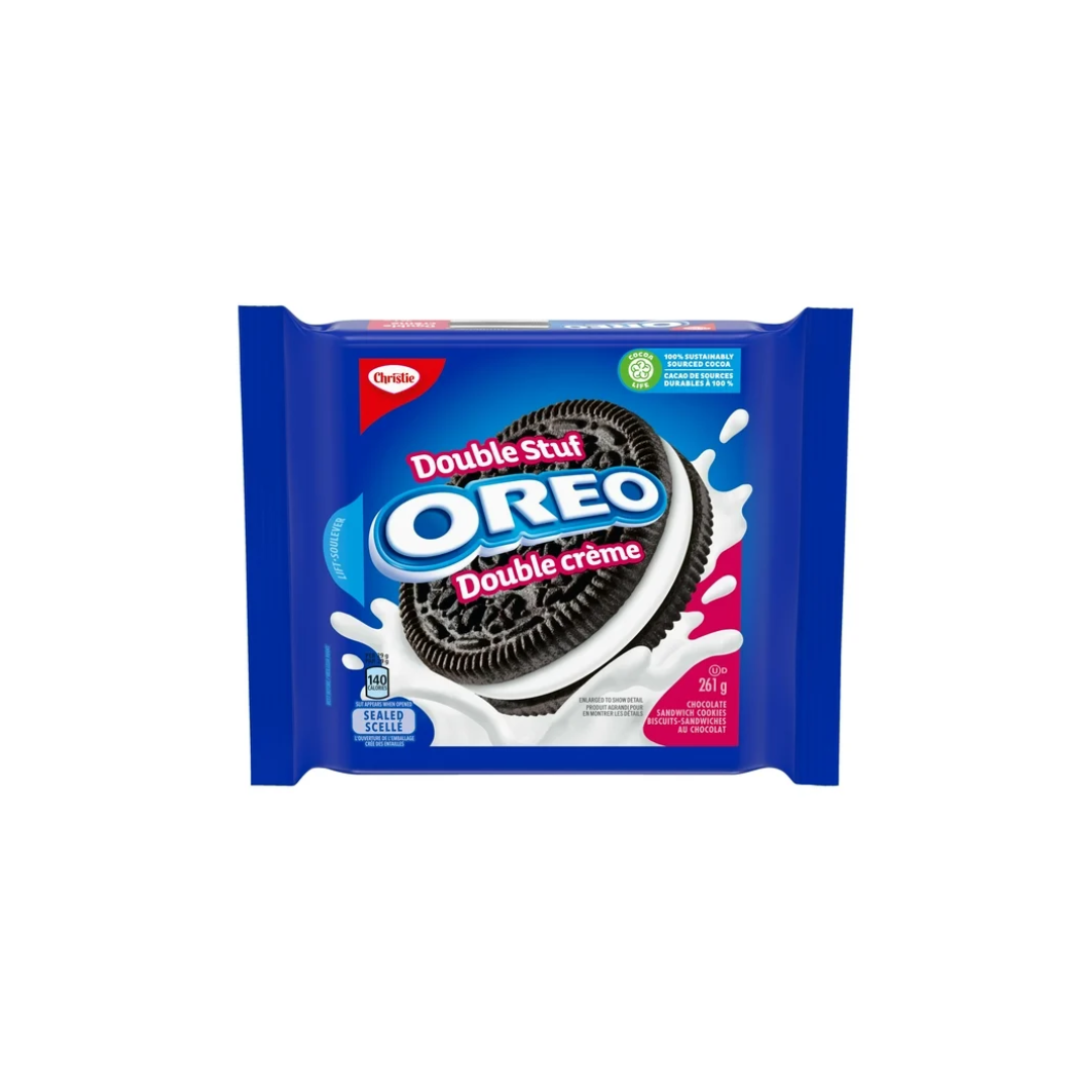 OREO Double Stuff Chocolate Sandwich Cookies 261g
