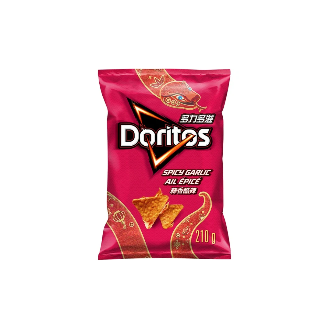 Doritos Spicy Garlic Tortilla Chips 210g