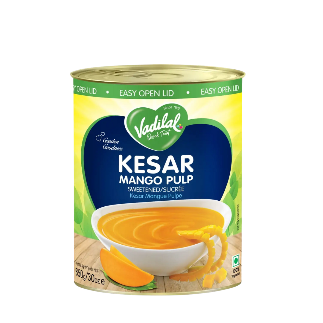 VADILAL KESAR MANGO PULP -CAN 850GM