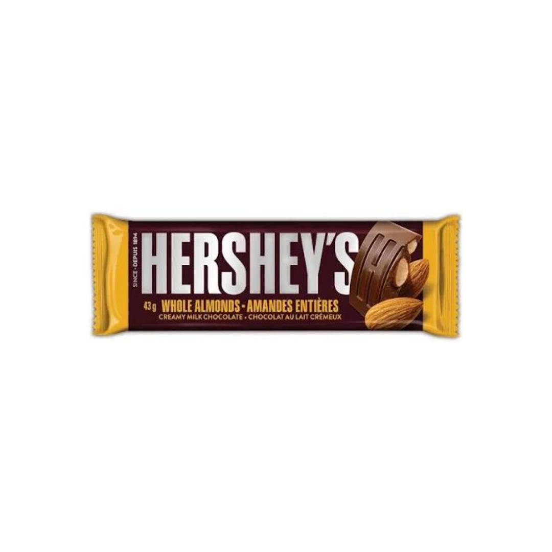 Hersheys bar Whole Almonds 43g