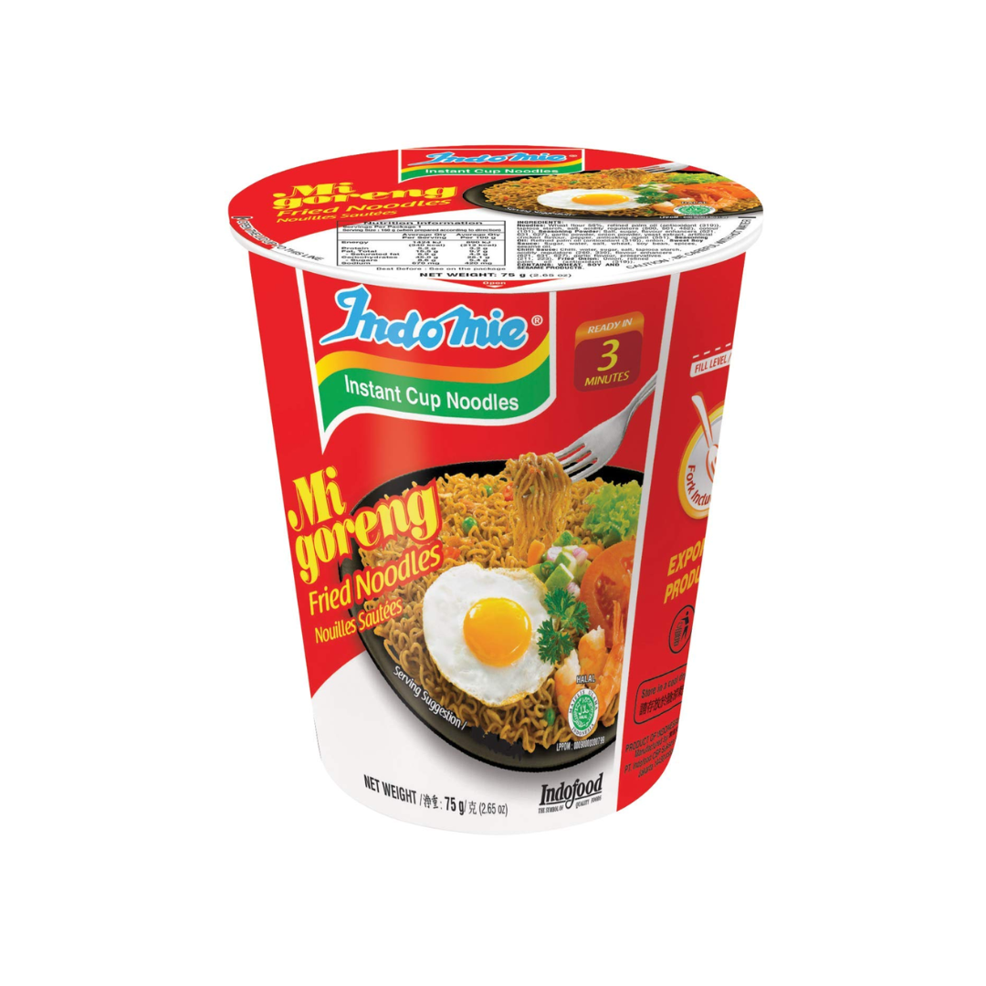 INDOMIE- MI GORENG -INSTANT NOODLES CUP 75G