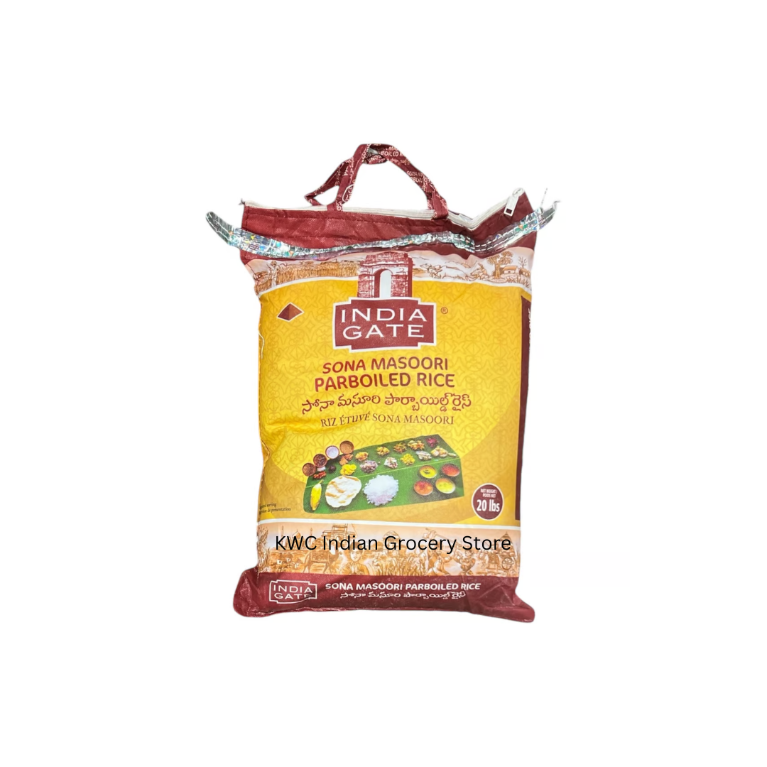 INDIA GATE SONA MASOORI PARBOILED RICE 20LB
