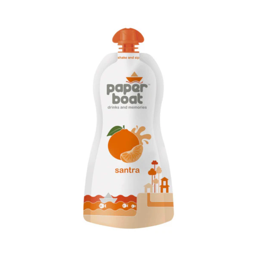 Paper Boat Orange(Santra) 180ml