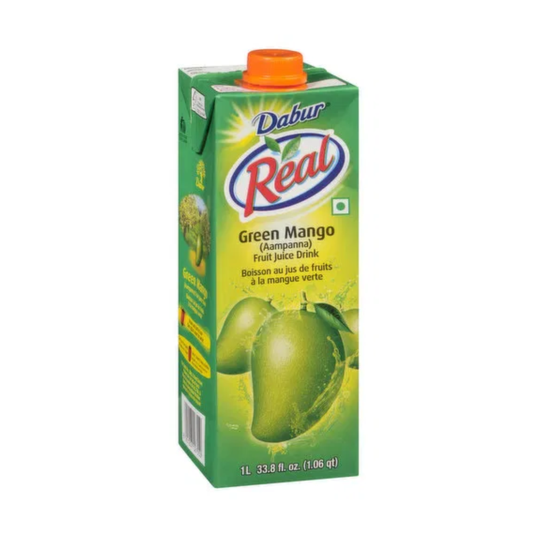 Dabur Real Green Mango(Aampanna) Fruit Juice Drink - 1 L