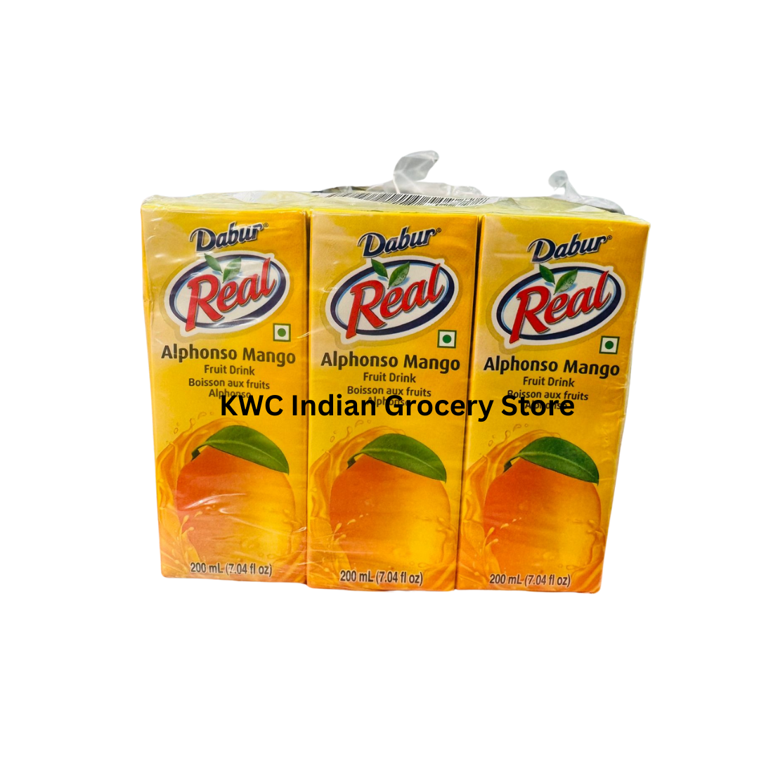 Dabur Real Alphanso Mango Nectar - 200 ml x 6
