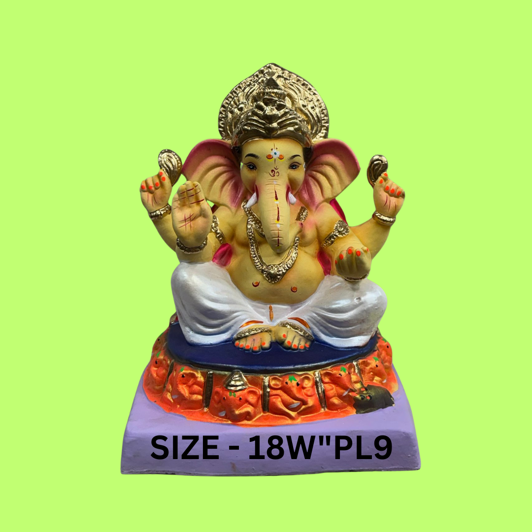 GANPATI MURTI SIZE - 18"PL9