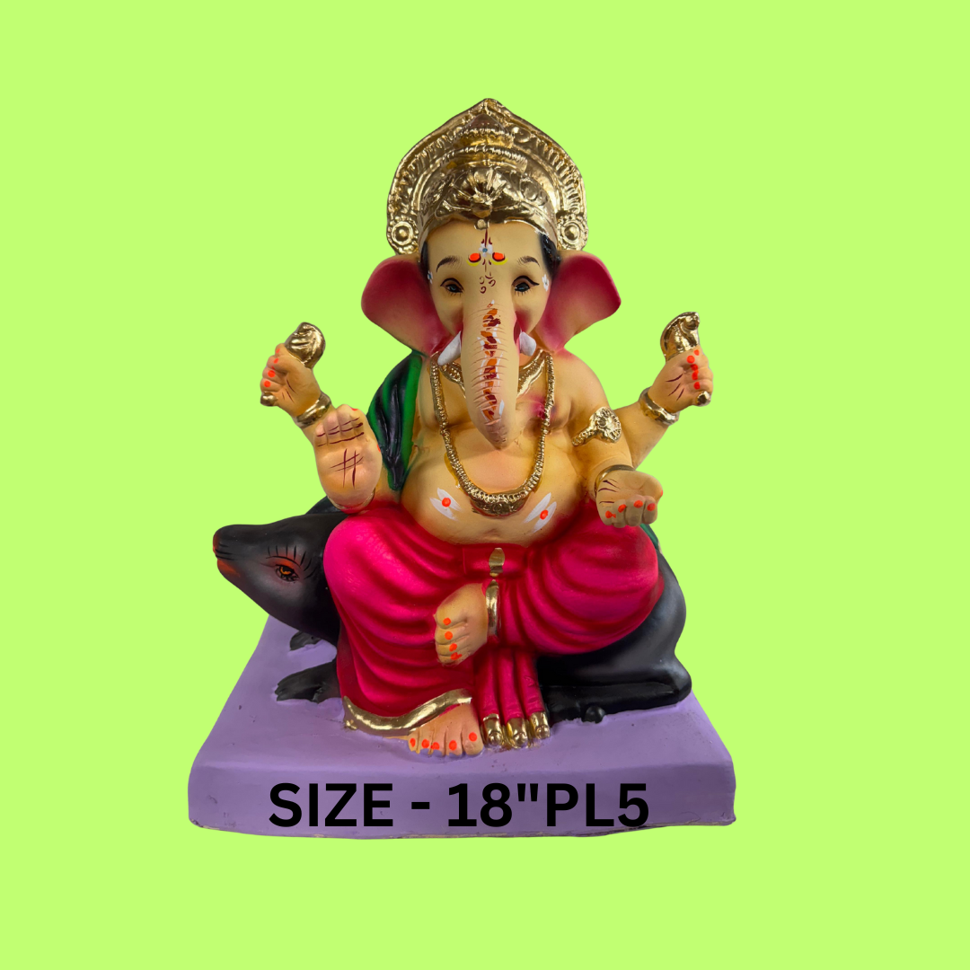 GANPATI MURTI SIZE - 18"PL5