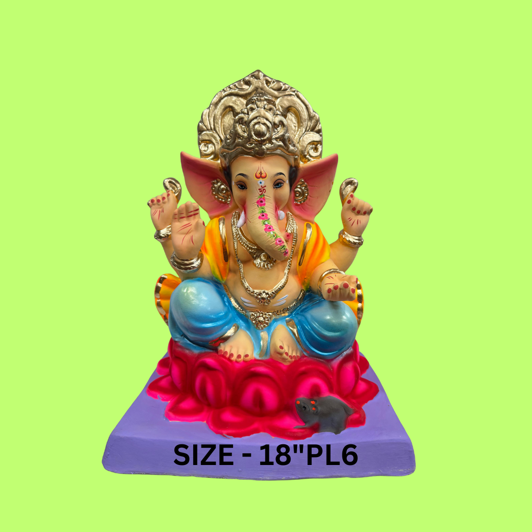GANPATI MURTI SIZE - 18"PL6