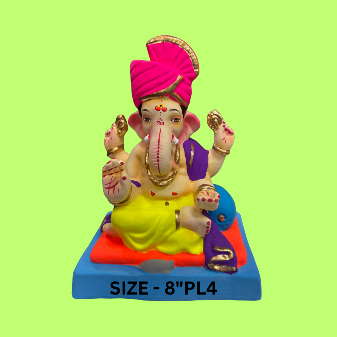 GANPATI MURTI SIZE - 8"PL4