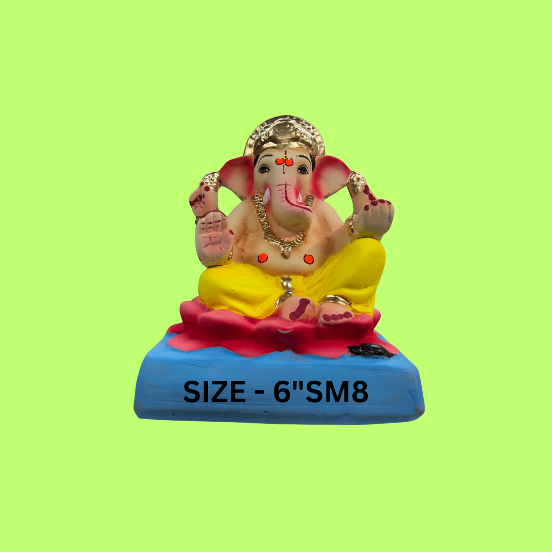 GANPATI MURTI SIZE - 6"SM8