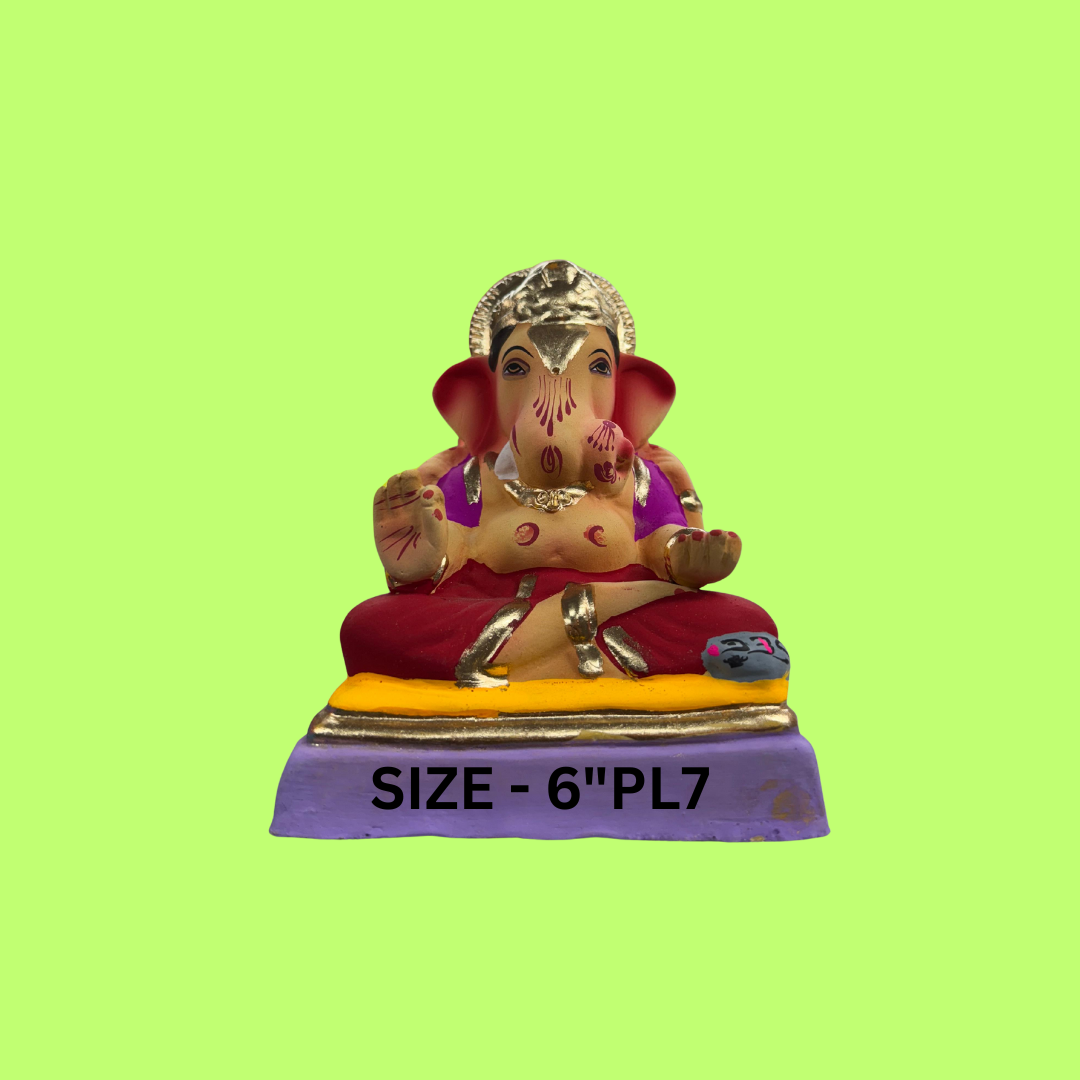 GANPATI MURTI SIZE - 6"PL7