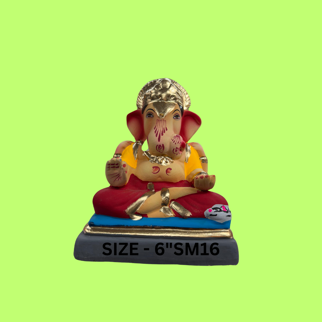 GANPATI MURTI SIZE - 6"SM16