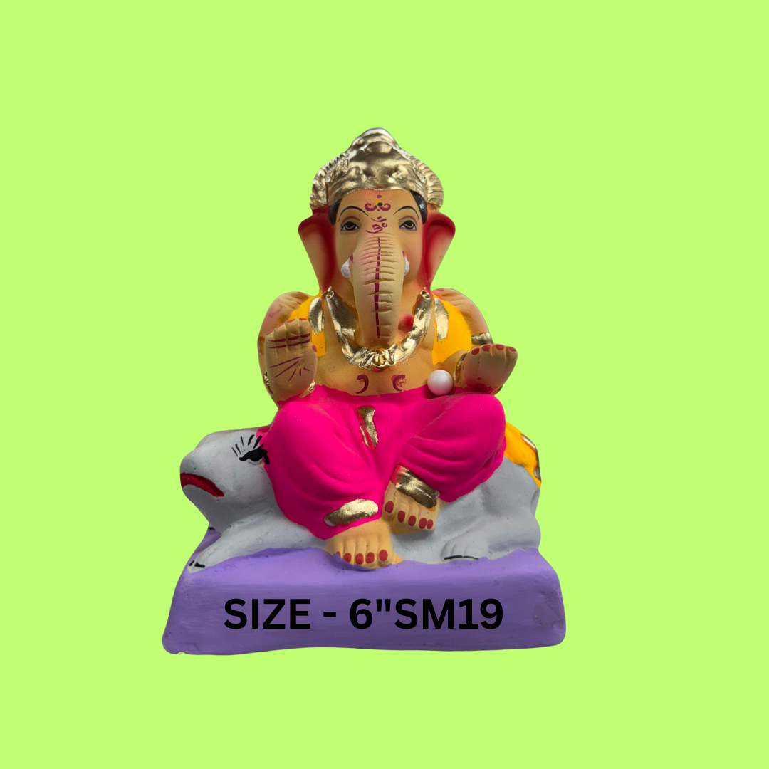 GANPATI MURTI SIZE - 6"SM19