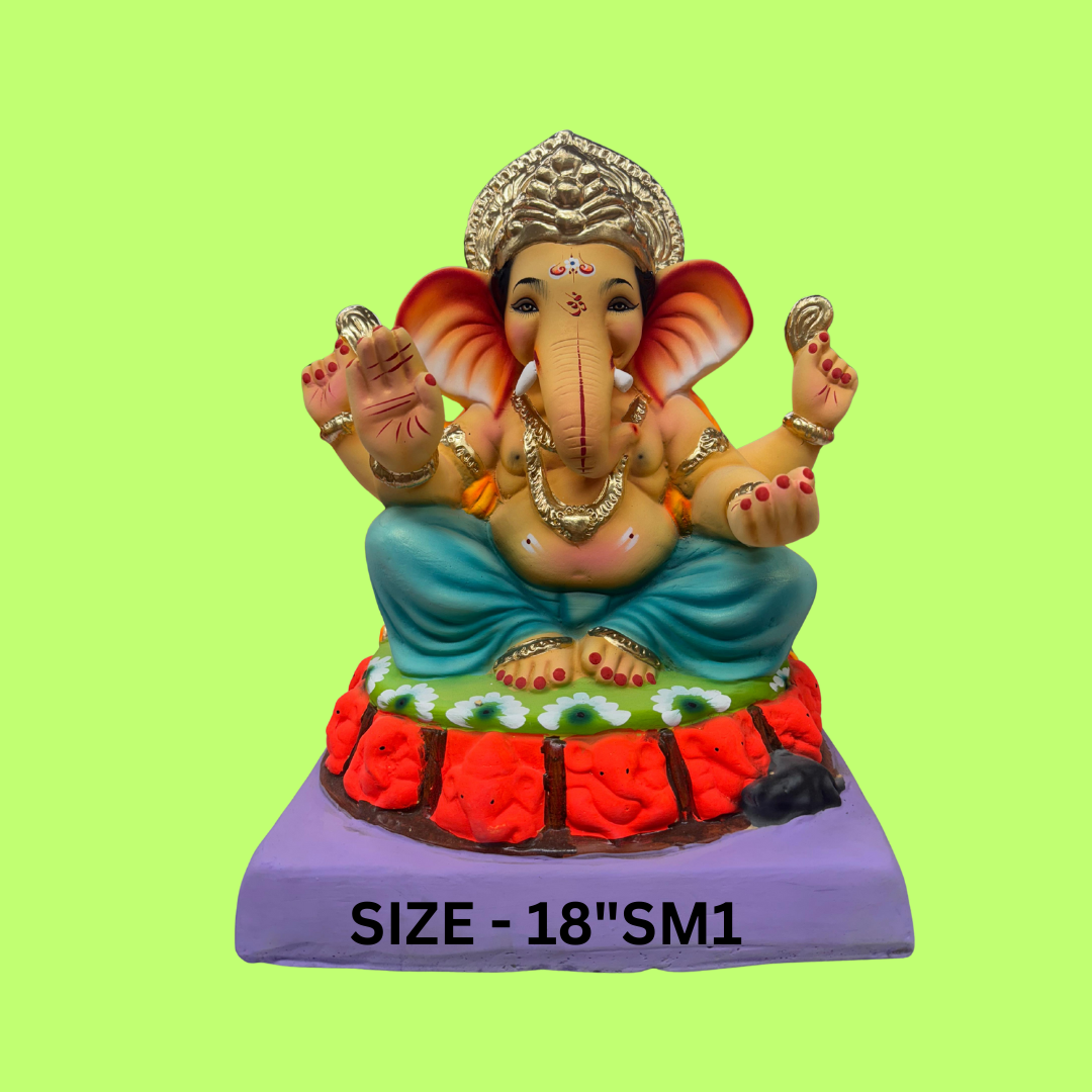 GANPATI MURTI SIZE - 18"SM1