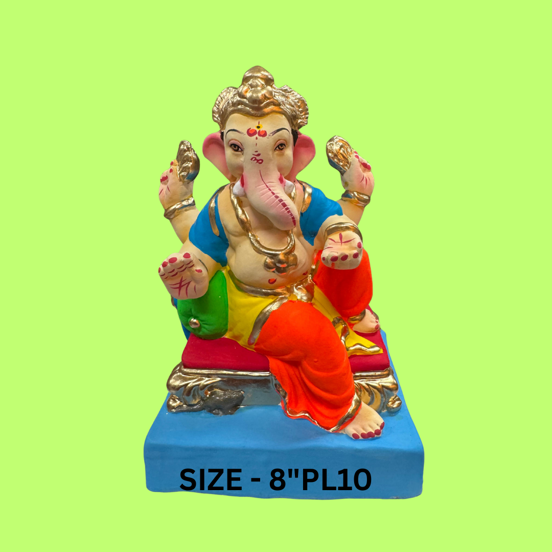 GANPATI MURTI SIZE - 8"PL10